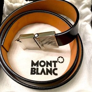Montblanc Vintage Leather Collection Meisterstuck, Smooth Leather Belt
